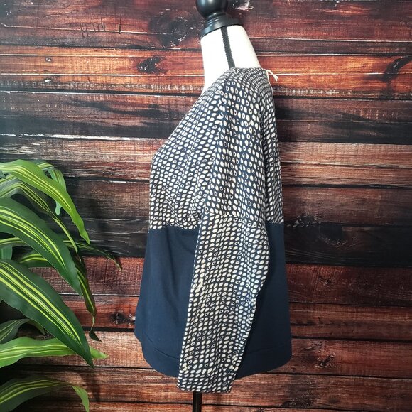 NWT Passion Lilie Indra Sweater Top L Blue Teardrop Organic Cotton - Picture 5 of 10